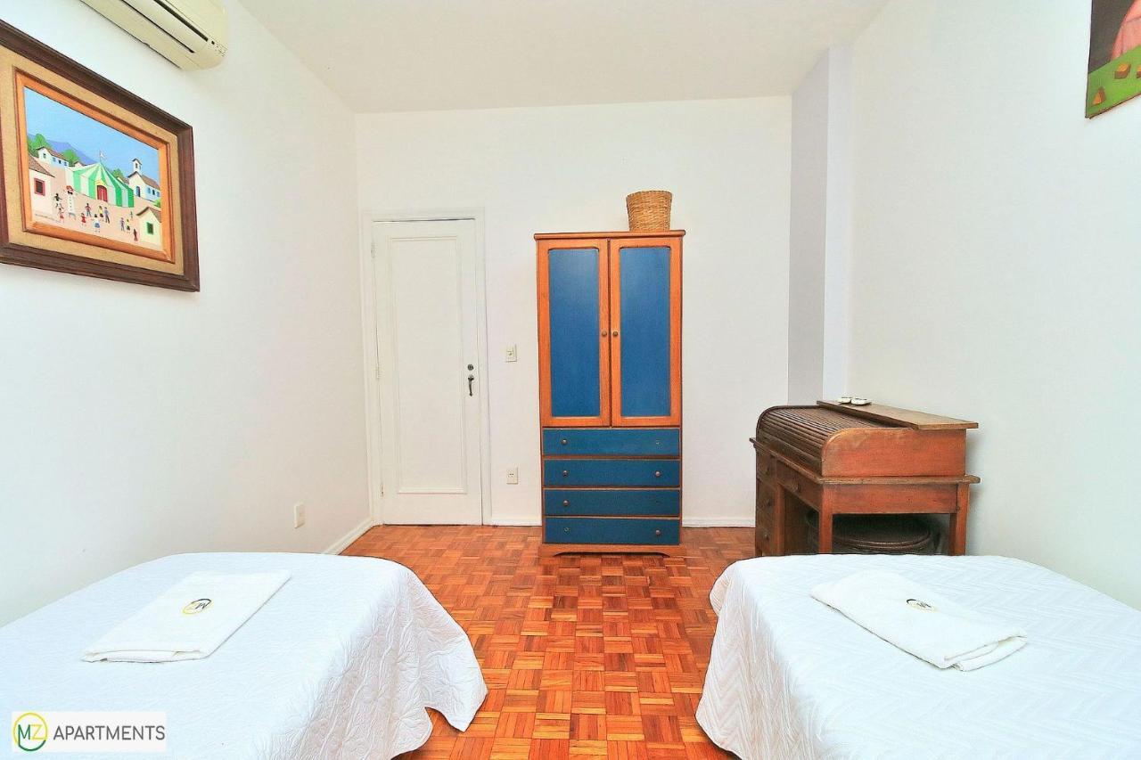 Estiloso 3 Quartos Para 6 Pessoas Em Copacabana Rio de Janeiro Bagian luar foto
